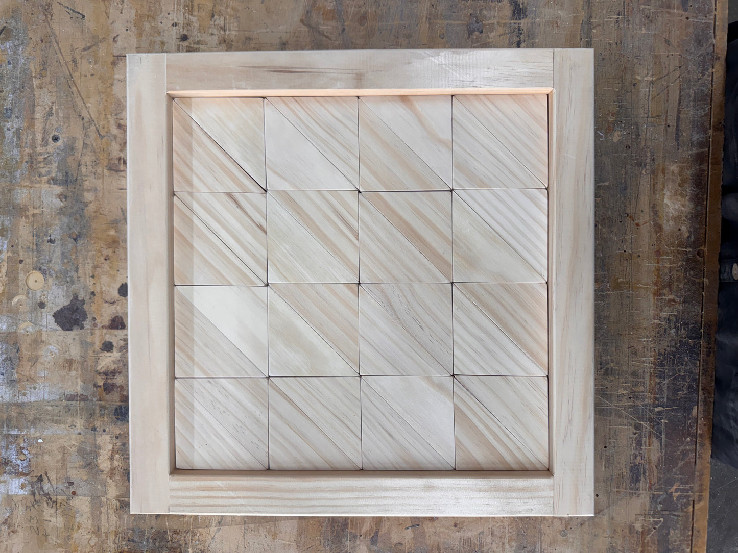 Wooden HST Quilt Blocks