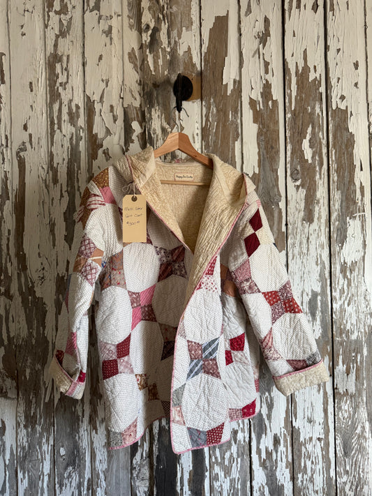 Multi Star Hooded Quilt Coat