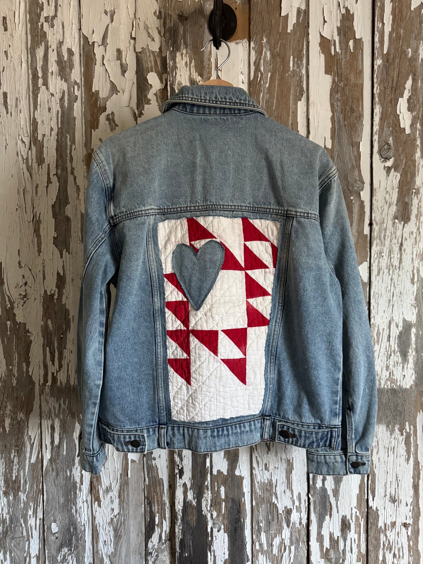 Quilt Patch Denim Jacket
