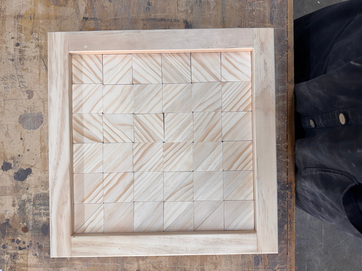 Wooden HST Quilt Blocks