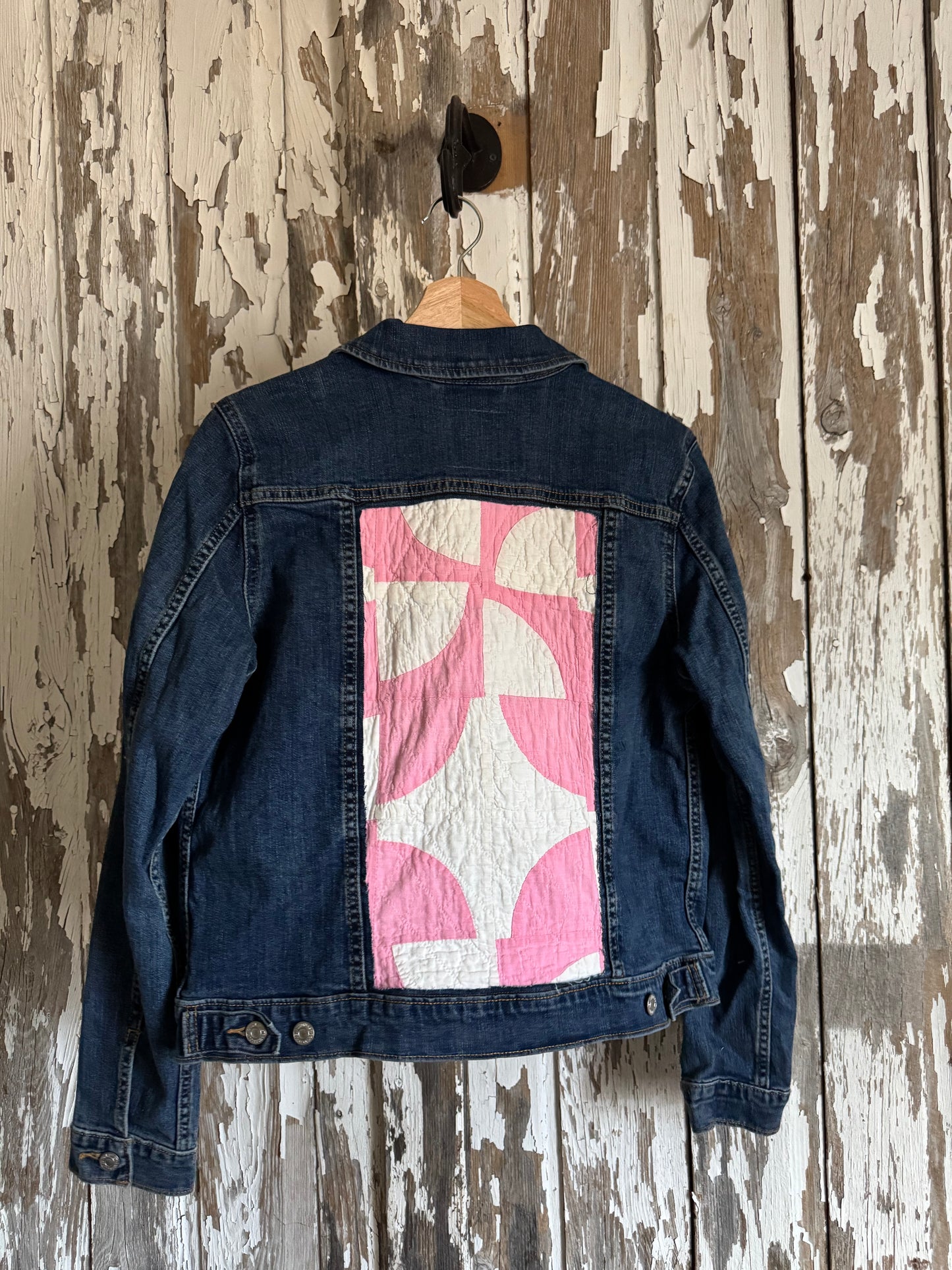 Quilt Patch Denim Jacket